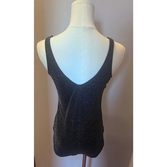 Wild Fable Metallic Black shimmer body suit size Medium - Picture 10 of 10